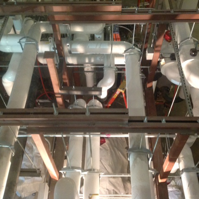 Pipe Insulation in a Mechanical Room